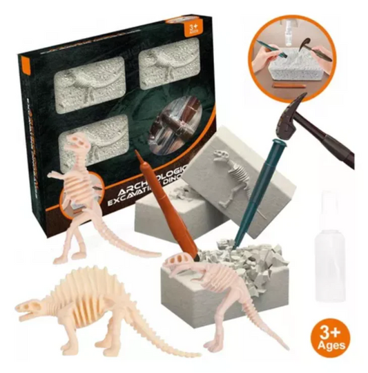Kit de Arqueología Dinosaurio + Herramientas